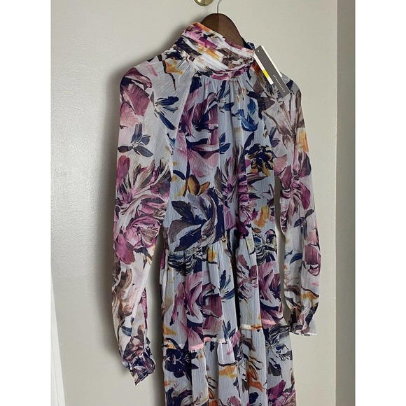 ANTHROPOLOGIE NIKASHA High Neck Floral Maxi Dress Small New With Tag - Picture 11 of 11